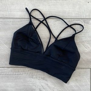 RARE Pushing Limits long line lululemon black sports bra